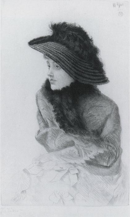 Wikioo.org – L'Encyclopédie des Beaux Arts - Peinture, Oeuvre de James Jacques Joseph Tissot - portrait de m . N . Portrait de mrs . N . ( kathleen newton )