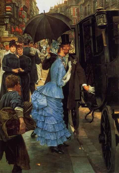 WikiOO.org - Encyclopedia of Fine Arts - Målning, konstverk James Jacques Joseph Tissot - The Bridesmaid