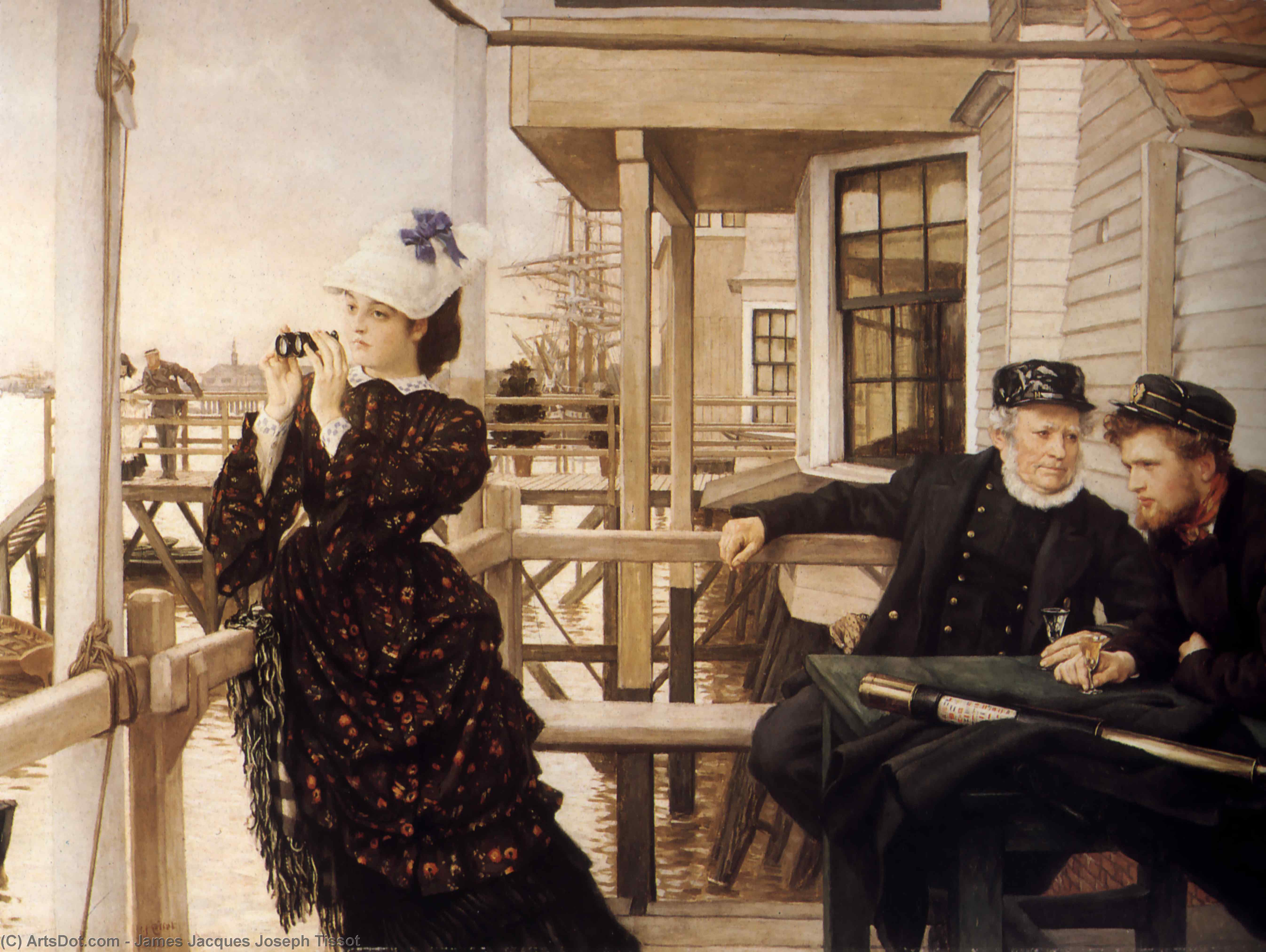 WikiOO.org - Енциклопедія образотворчого мистецтва - Живопис, Картини
 James Jacques Joseph Tissot - The Captain's Daughter