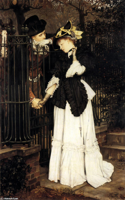 WikiOO.org - Encyclopedia of Fine Arts - Maleri, Artwork James Jacques Joseph Tissot - The Farewell