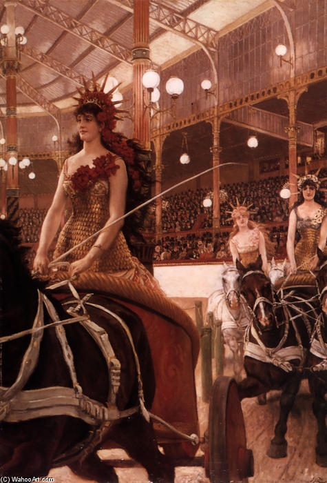 Wikioo.org - The Encyclopedia of Fine Arts - Painting, Artwork by James Jacques Joseph Tissot - The Ladies of the Cars