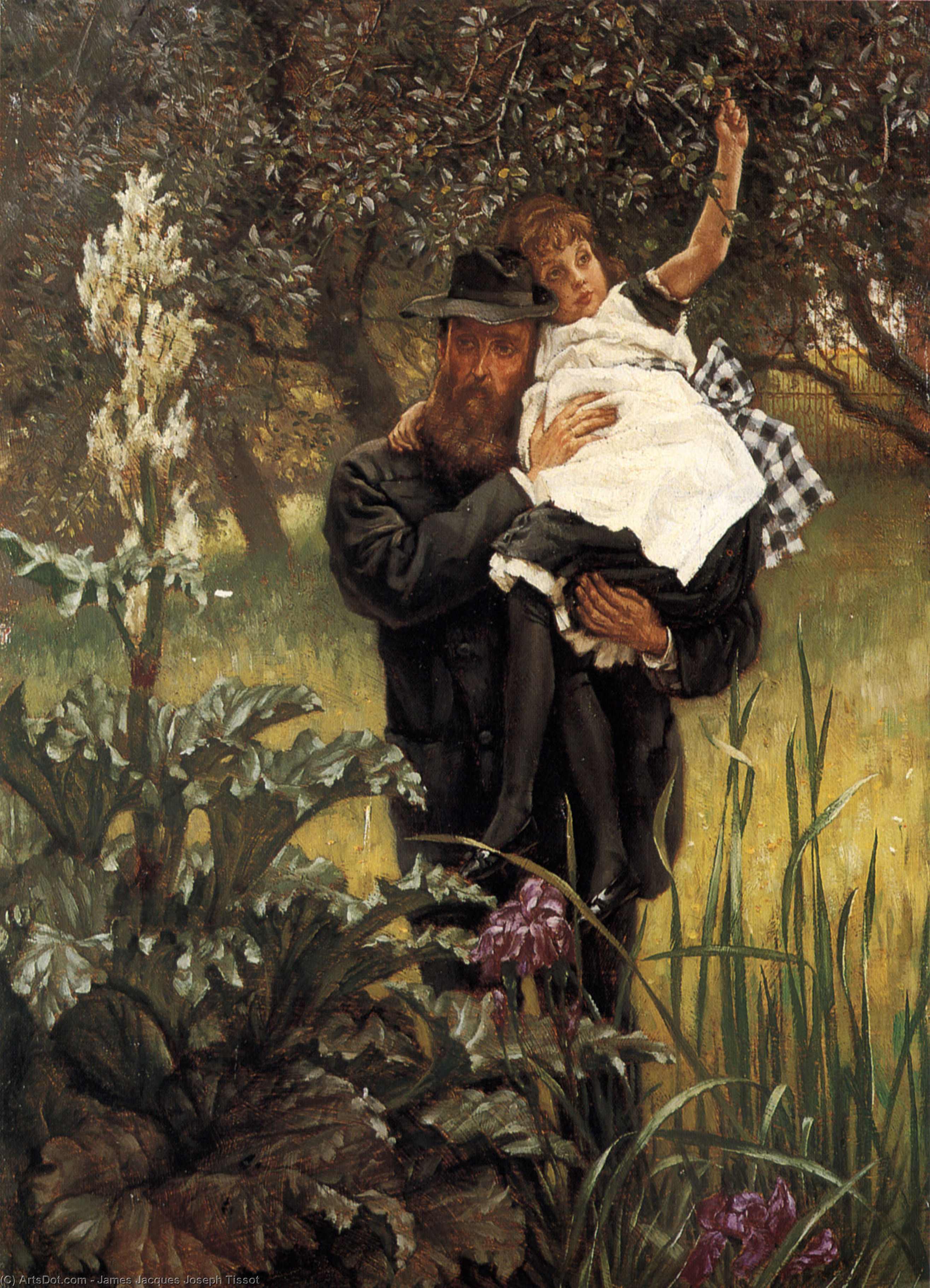 WikiOO.org - Encyclopedia of Fine Arts - Maleri, Artwork James Jacques Joseph Tissot - The Widower