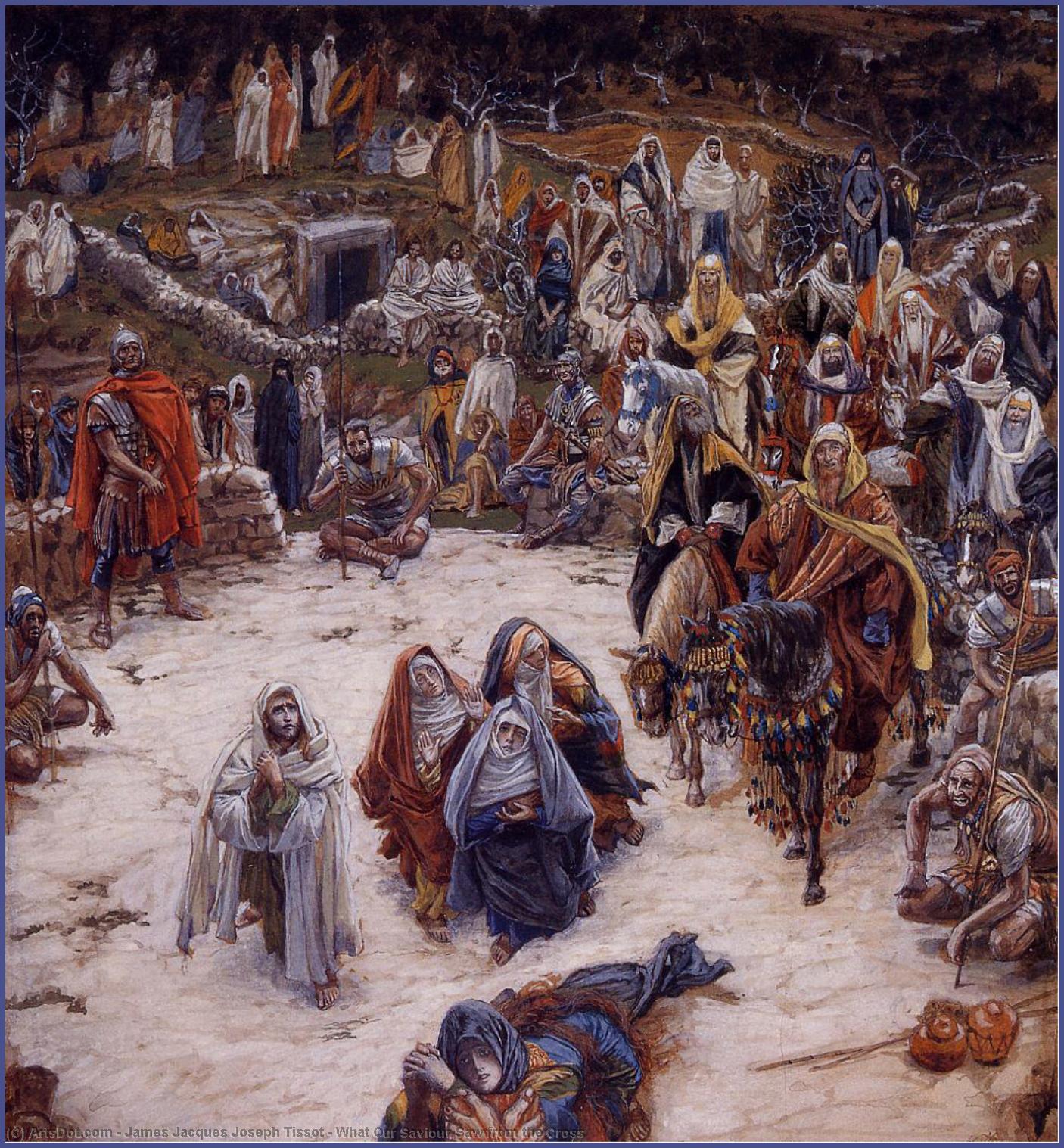 Wikioo.org - สารานุกรมวิจิตรศิลป์ - จิตรกรรม James Jacques Joseph Tissot - What Our Saviour Saw from the Cross