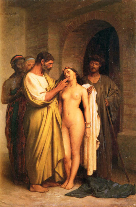 Wikioo.org - The Encyclopedia of Fine Arts - Painting, Artwork by Jean Léon Gérôme - Achat D'Une Esclave