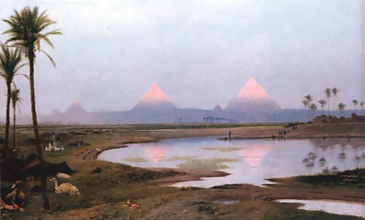 WikiOO.org - Encyclopedia of Fine Arts - Lukisan, Artwork Jean Léon Gérôme - Arab Encampment