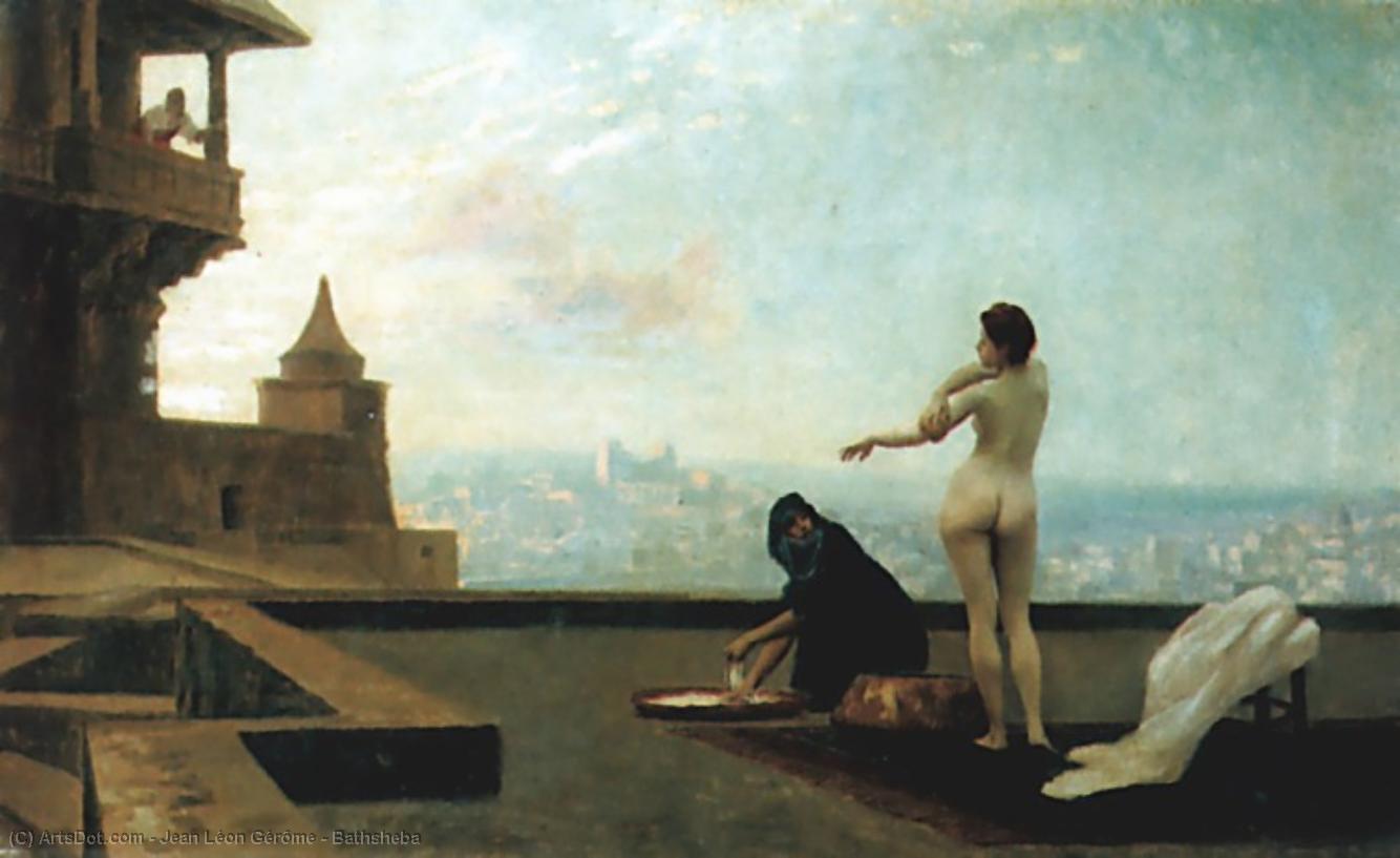 WikiOO.org - Encyclopedia of Fine Arts - Maleri, Artwork Jean Léon Gérôme - Bathsheba