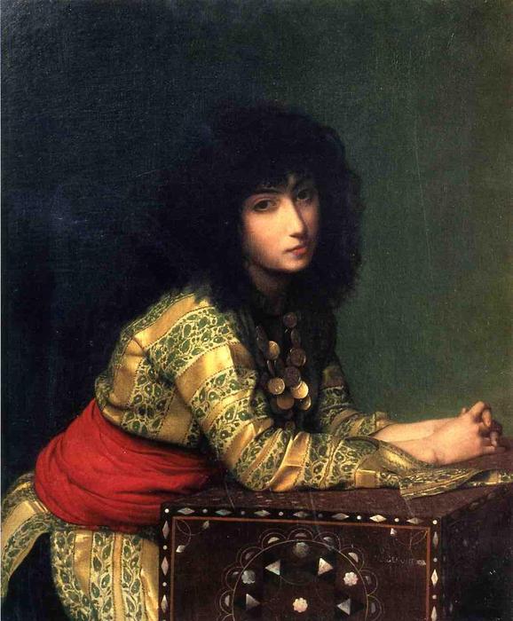 WikiOO.org - אנציקלופדיה לאמנויות יפות - ציור, יצירות אמנות Jean Léon Gérôme - Egyptian Girl