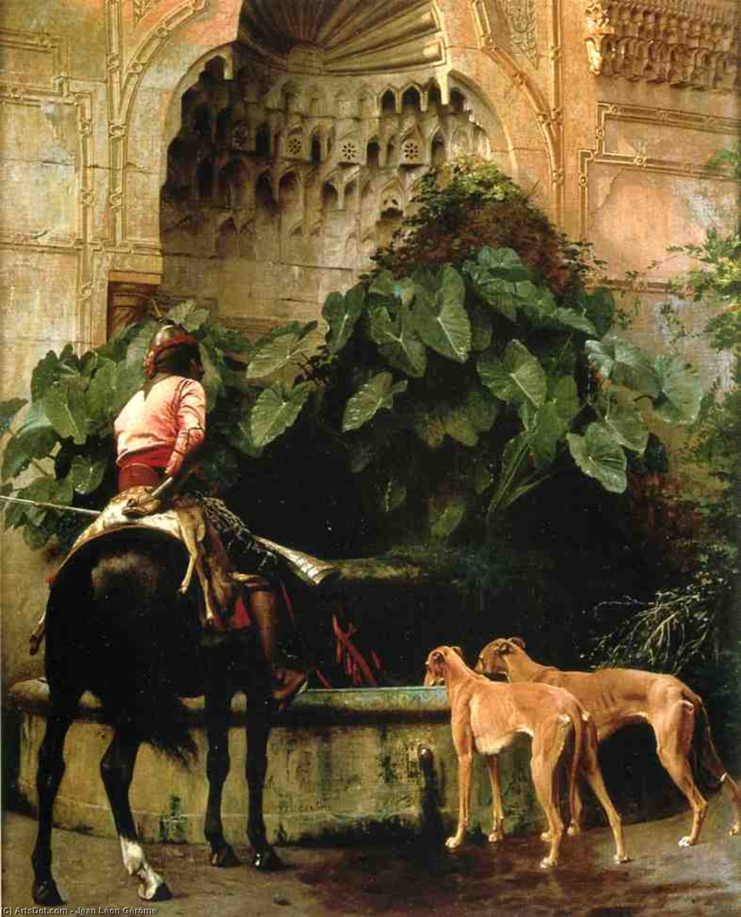 WikiOO.org - Encyclopedia of Fine Arts - Lukisan, Artwork Jean Léon Gérôme - Home from the Hunt