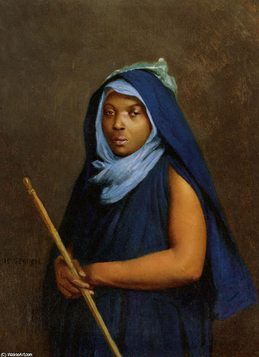 WikiOO.org - אנציקלופדיה לאמנויות יפות - ציור, יצירות אמנות Jean Léon Gérôme - Moroccan Girl