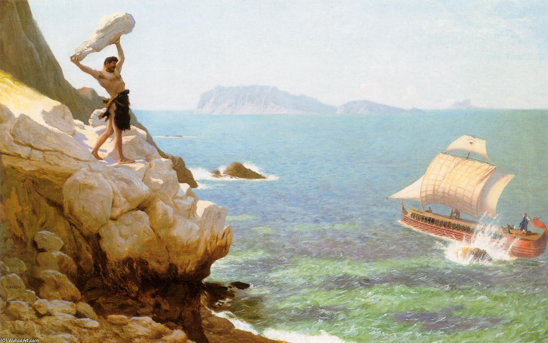 WikiOO.org - Енциклопедія образотворчого мистецтва - Живопис, Картини
 Jean Léon Gérôme - Polyphemus