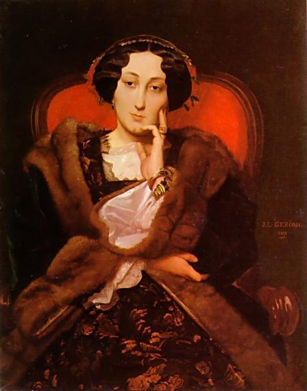 WikiOO.org - Encyclopedia of Fine Arts - Lukisan, Artwork Jean Léon Gérôme - Portrait of a Lady 1