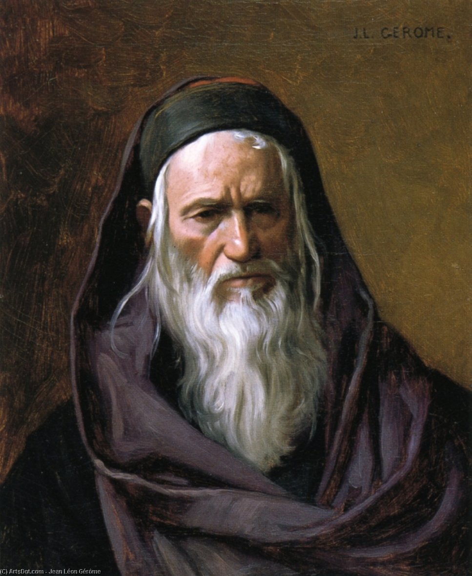WikiOO.org - אנציקלופדיה לאמנויות יפות - ציור, יצירות אמנות Jean Léon Gérôme - Portrait of a Shephardi