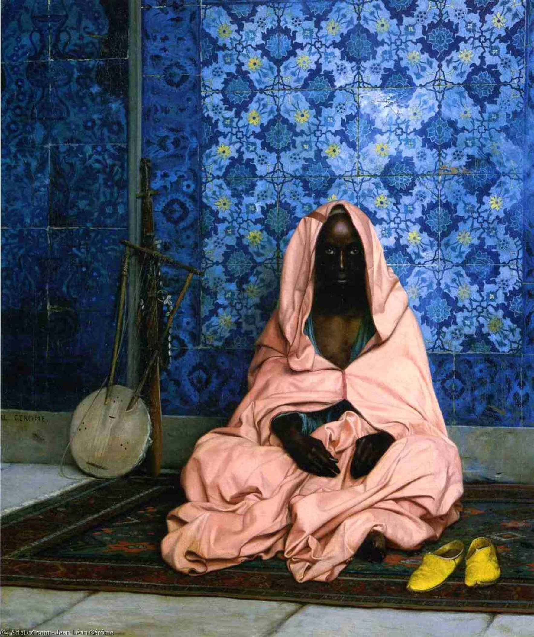 WikiOO.org – 美術百科全書 - 繪畫，作品 Jean Léon Gérôme -  的  黑色  诗人