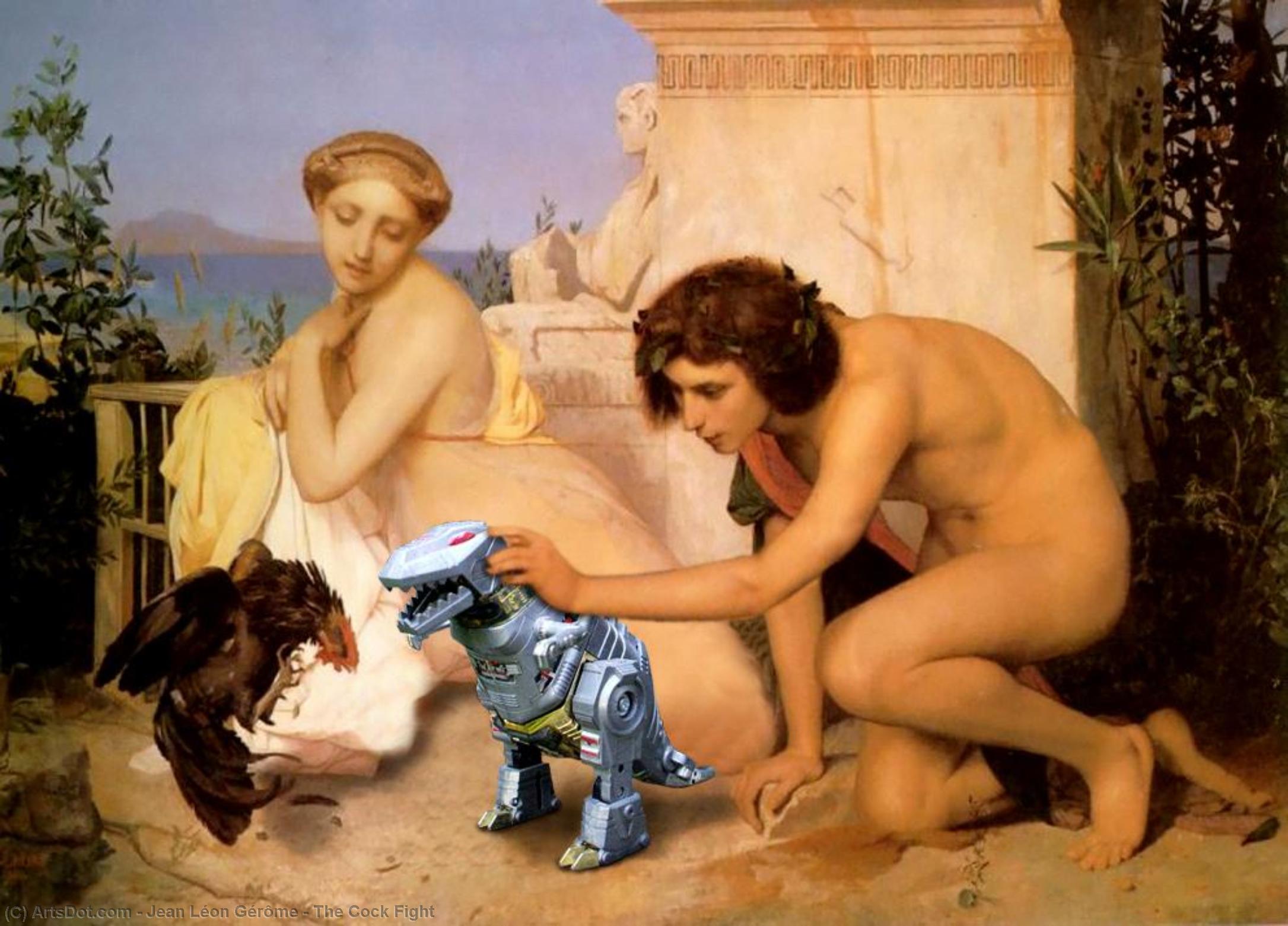 WikiOO.org - Encyclopedia of Fine Arts - Maleri, Artwork Jean Léon Gérôme - The Cock Fight