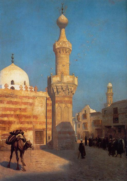 Wikioo.org - Bách khoa toàn thư về mỹ thuật - Vẽ tranh, Tác phẩm nghệ thuật Jean Léon Gérôme - View of Cairo