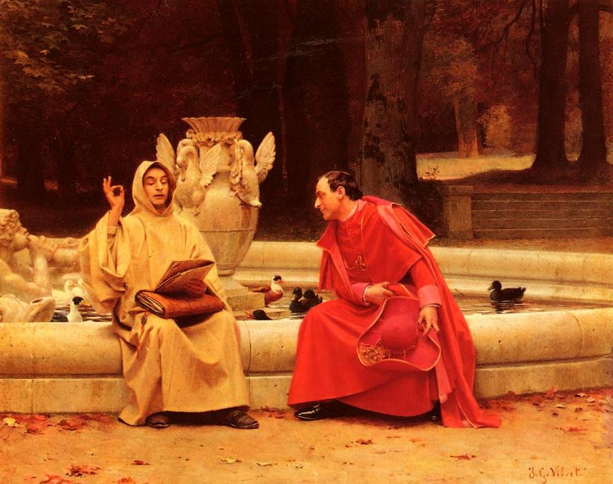 Wikioo.org - The Encyclopedia of Fine Arts - Painting, Artwork by Jean Georges Vibert - A Fine Point