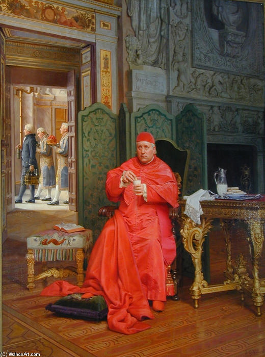 Wikioo.org - The Encyclopedia of Fine Arts - Painting, Artwork by Jean Georges Vibert - The Diet