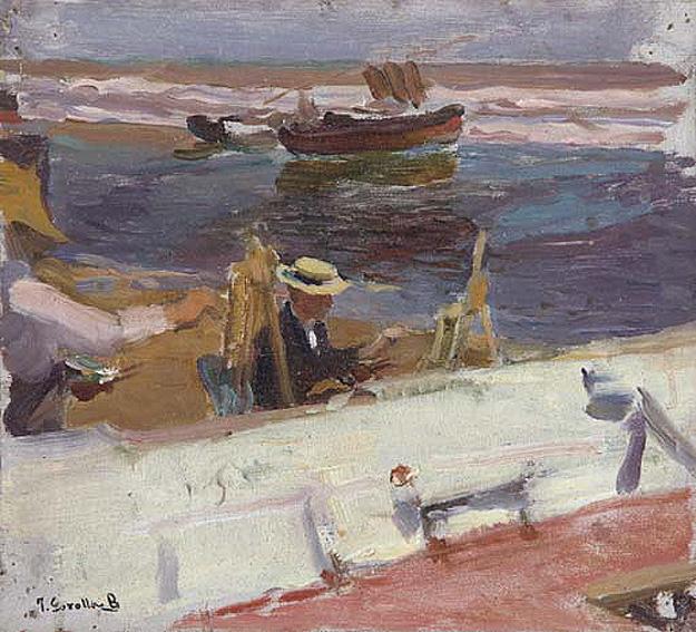 Wikioo.org – L'Enciclopedia delle Belle Arti - Pittura, Opere di Joaquin Sorolla Y Bastida - Apunte de la Playa