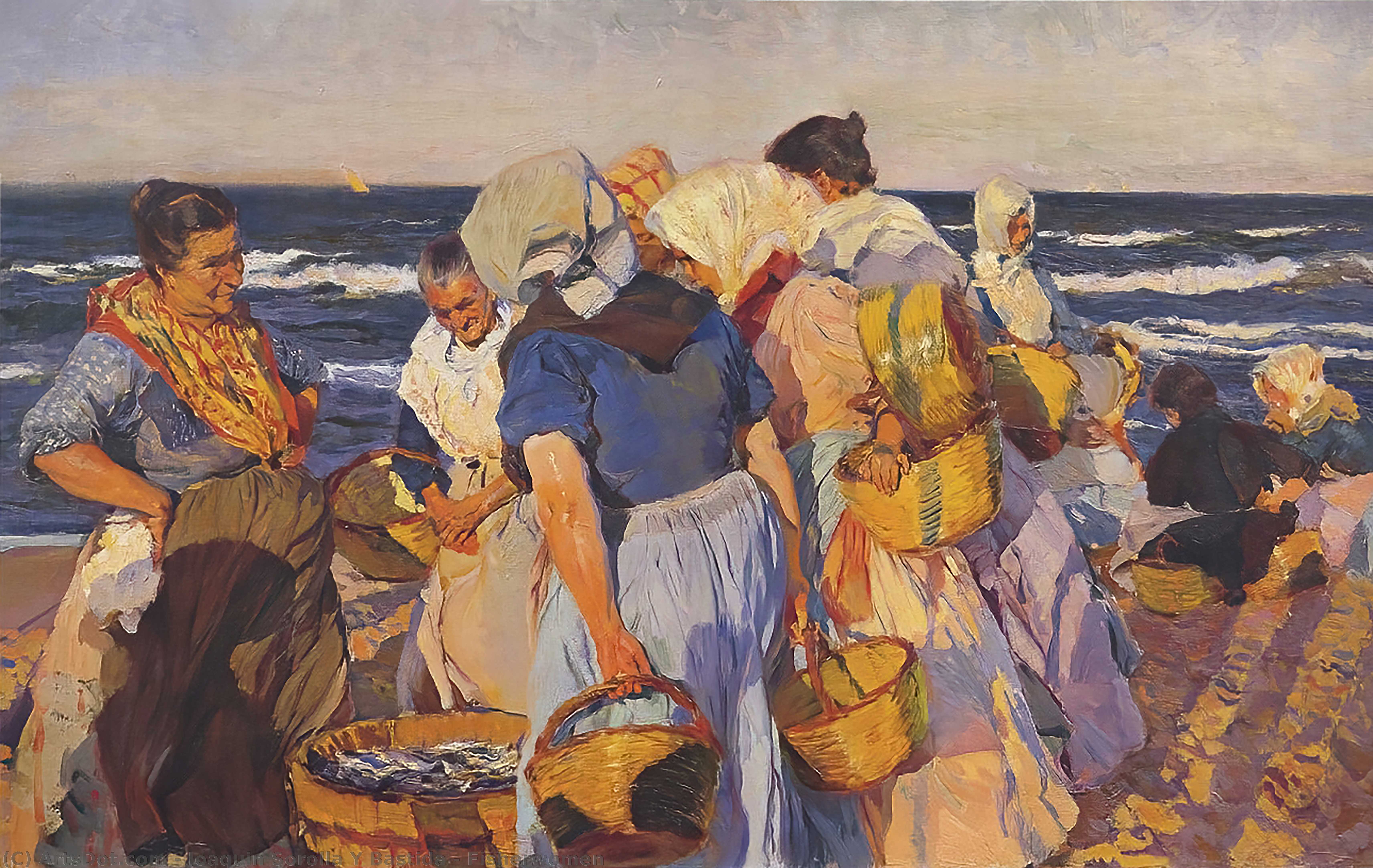 WikiOO.org - Encyclopedia of Fine Arts - Malba, Artwork Joaquin Sorolla Y Bastida - Fisherwomen