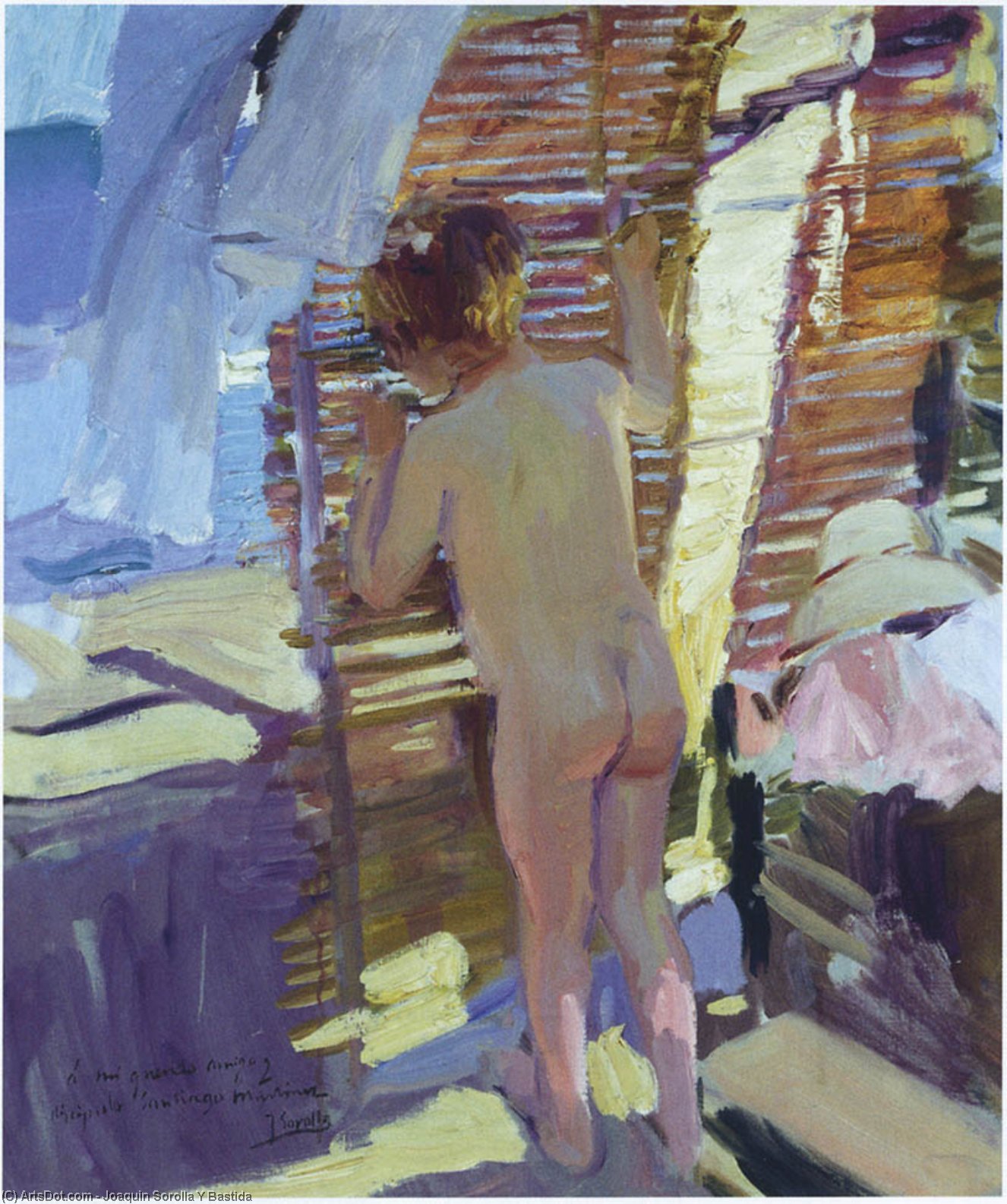 Wikioo.org - The Encyclopedia of Fine Arts - Painting, Artwork by Joaquin Sorolla Y Bastida - Inquisitive child
