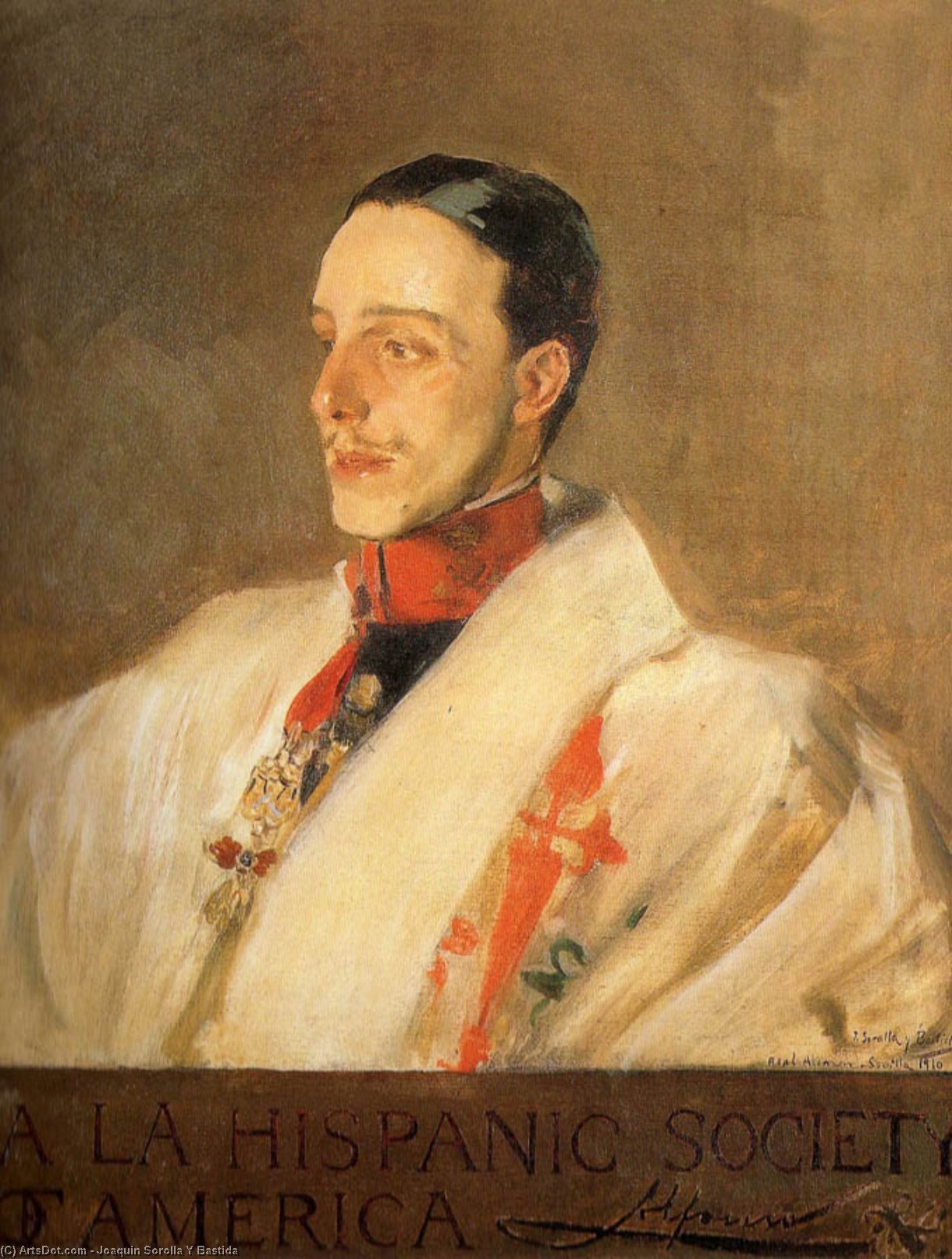 Wikioo.org - The Encyclopedia of Fine Arts - Painting, Artwork by Joaquin Sorolla Y Bastida - Portrait of King Alfonso