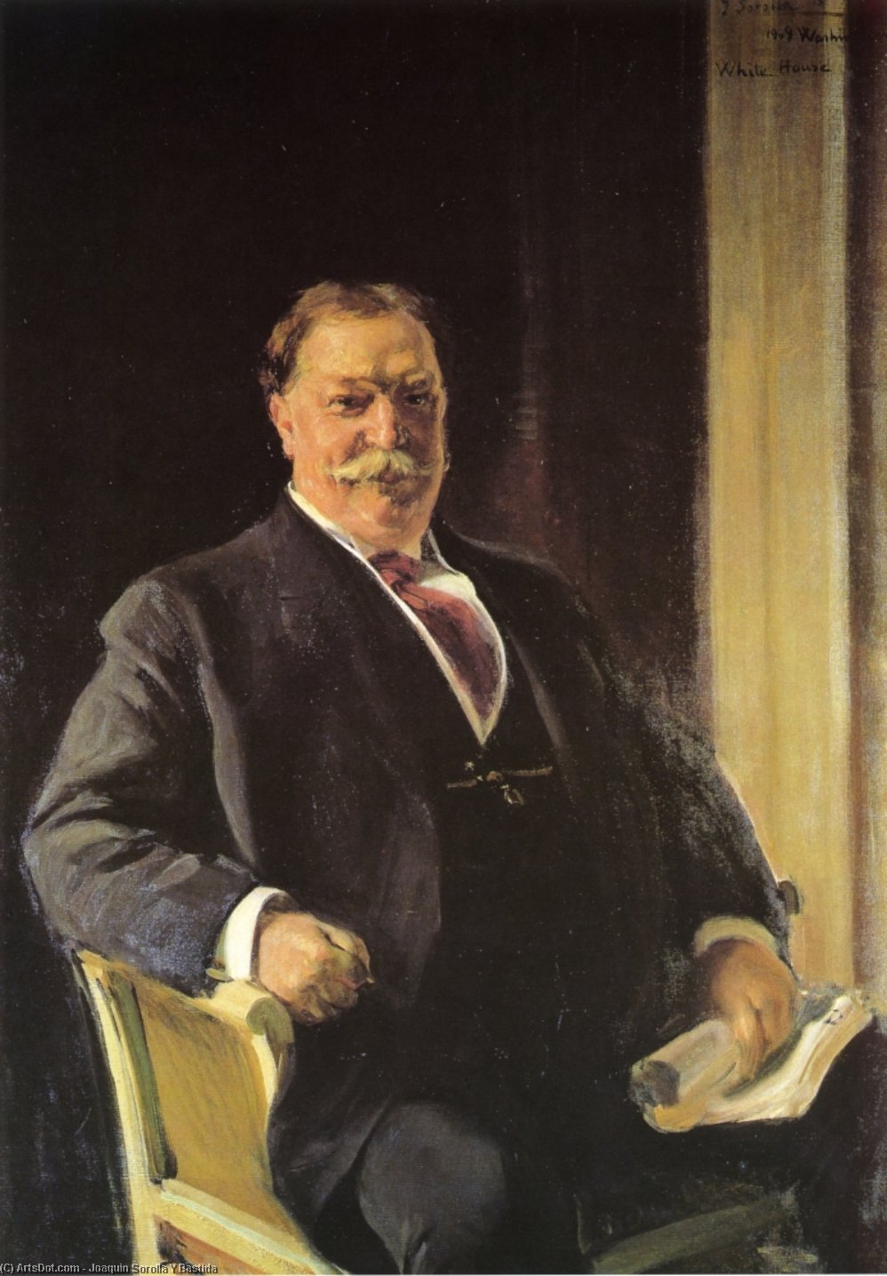 Wikioo.org - The Encyclopedia of Fine Arts - Painting, Artwork by Joaquin Sorolla Y Bastida - President Taft