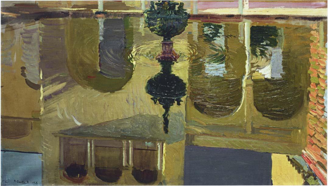 WikiOO.org - Encyclopedia of Fine Arts - Målning, konstverk Joaquin Sorolla Y Bastida - Reflections in a Fountain