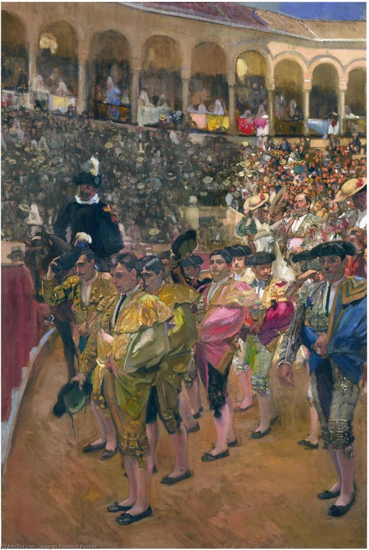 WikiOO.org - אנציקלופדיה לאמנויות יפות - ציור, יצירות אמנות Joaquin Sorolla Y Bastida - Seville, the Bullfighters