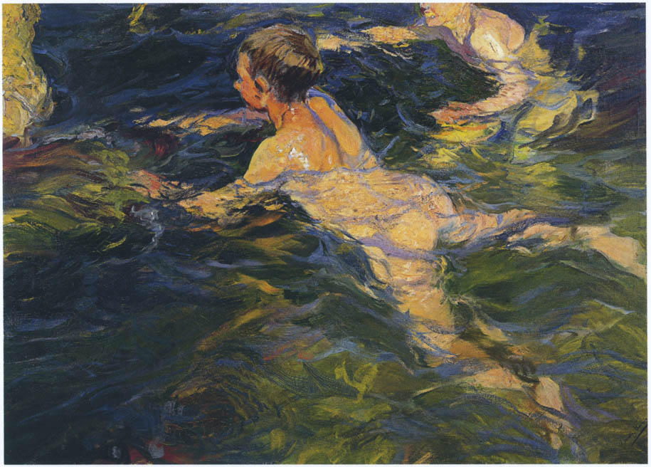 Wikioo.org - The Encyclopedia of Fine Arts - Painting, Artwork by Joaquin Sorolla Y Bastida - Swimmers, Javea