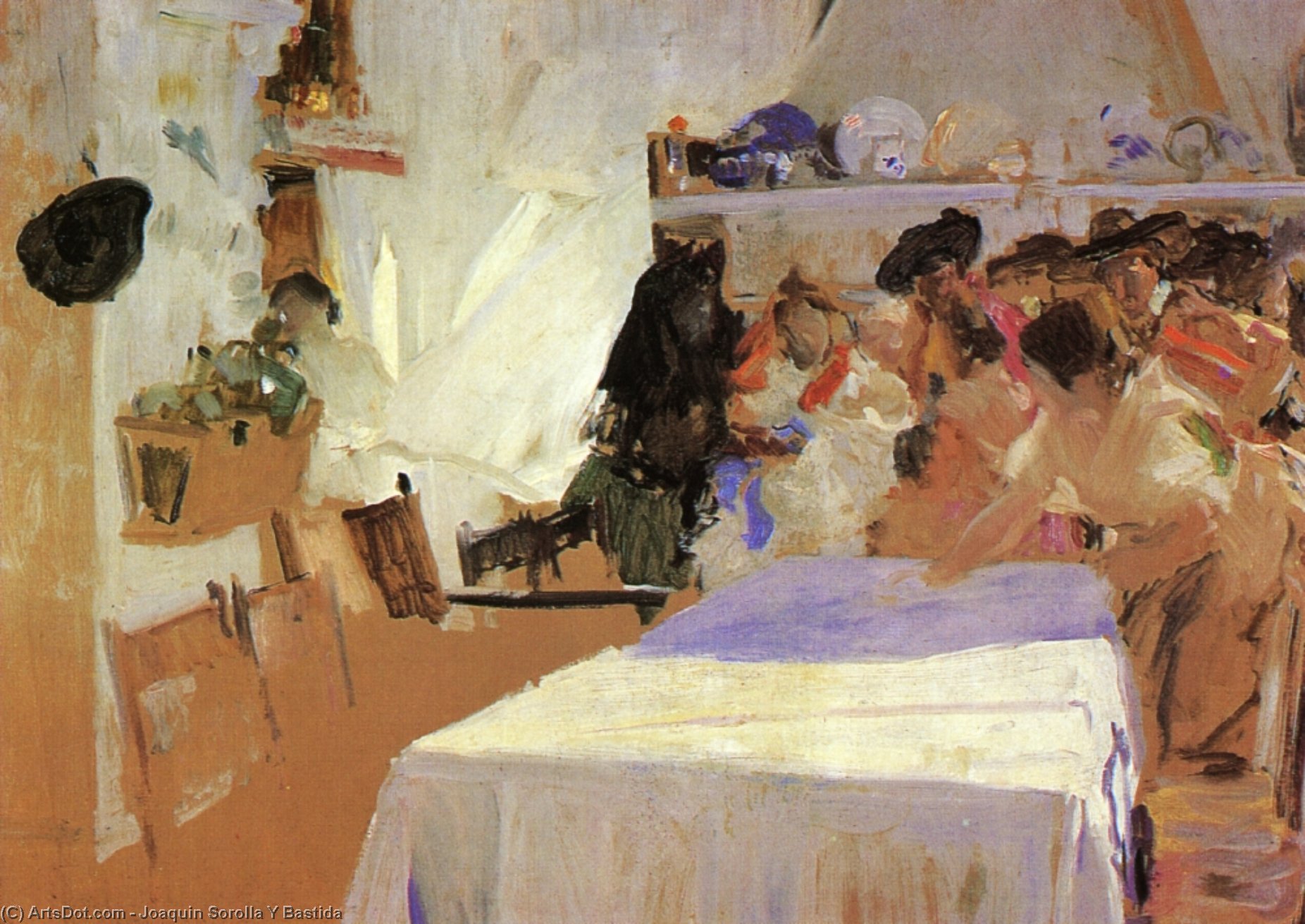 Wikioo.org - The Encyclopedia of Fine Arts - Painting, Artwork by Joaquin Sorolla Y Bastida - The Christening