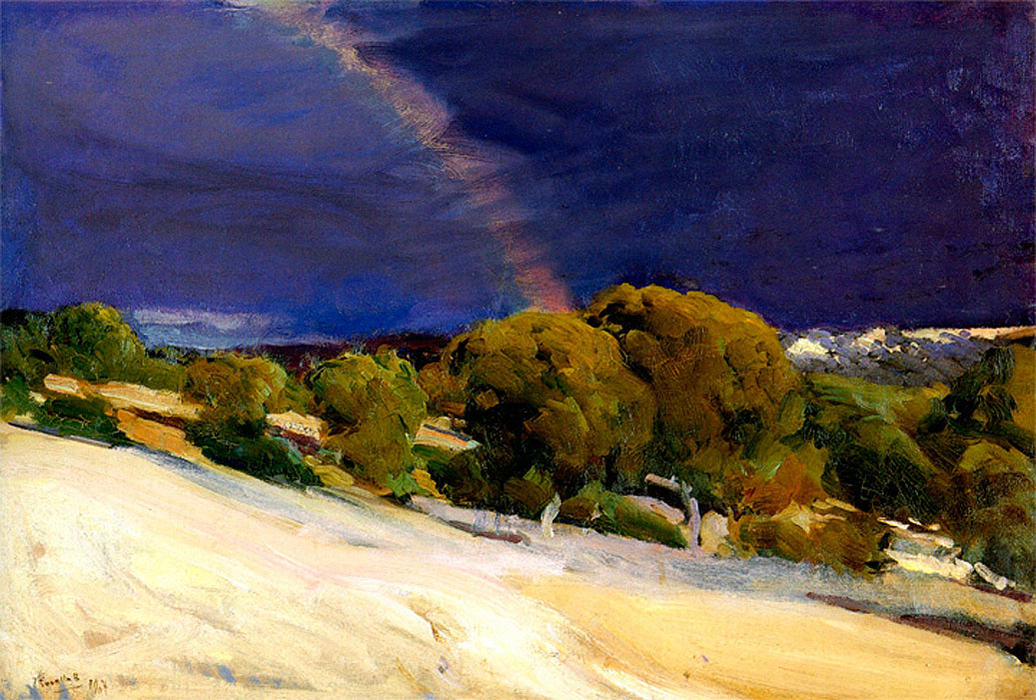 Wikioo.org - The Encyclopedia of Fine Arts - Painting, Artwork by Joaquin Sorolla Y Bastida - The Rainbow