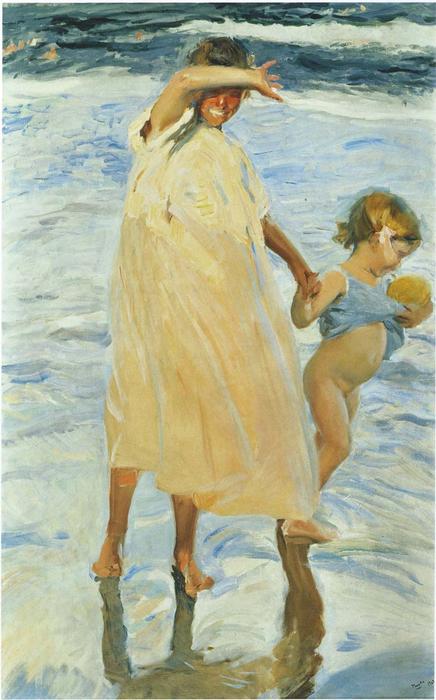 WikiOO.org - Encyclopedia of Fine Arts - Maalaus, taideteos Joaquin Sorolla Y Bastida - Two sisters