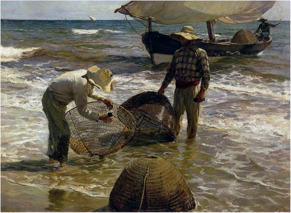 WikiOO.org - Encyclopedia of Fine Arts - Lukisan, Artwork Joaquin Sorolla Y Bastida - Valencian fisherman