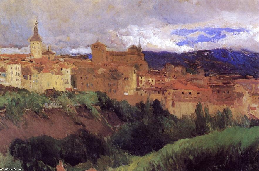Wikioo.org - Encyklopedia Sztuk Pięknych - Malarstwo, Grafika Joaquin Sorolla Y Bastida - View of Segovia