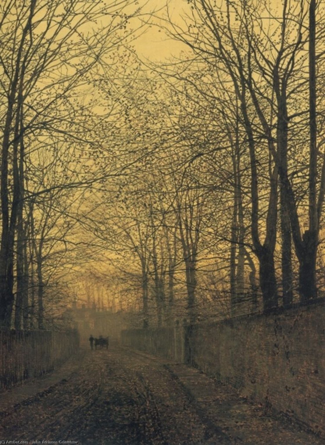 Wikioo.org - The Encyclopedia of Fine Arts - Painting, Artwork by John Atkinson Grimshaw - October Gold