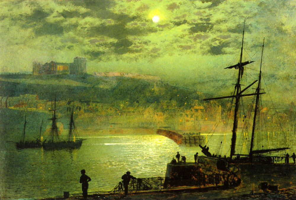 Wikioo.org - The Encyclopedia of Fine Arts - Painting, Artwork by John Atkinson Grimshaw - Whitby from Scotch Head