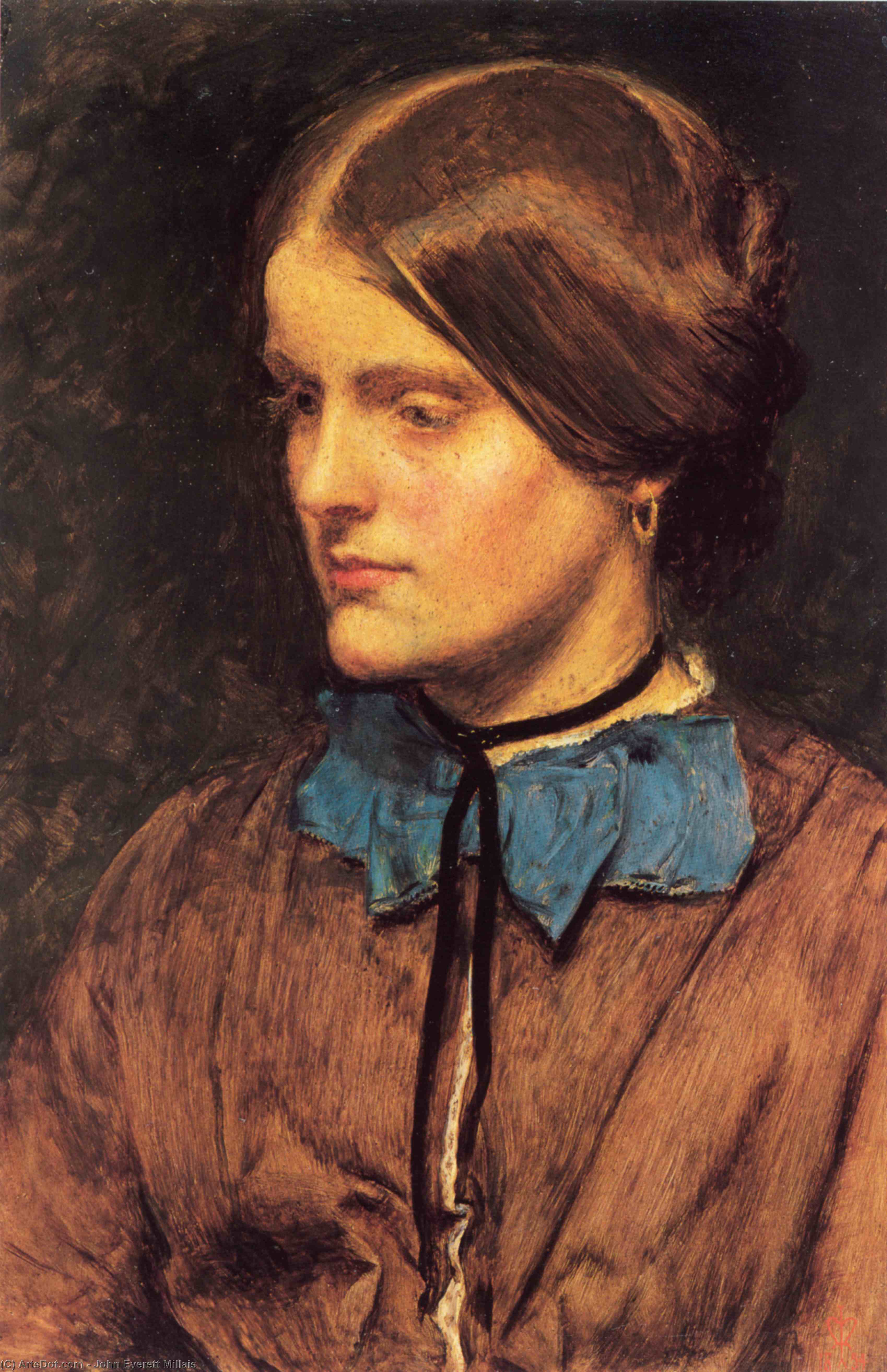 WikiOO.org - Encyclopedia of Fine Arts - Lukisan, Artwork John Everett Millais - Annie Miller