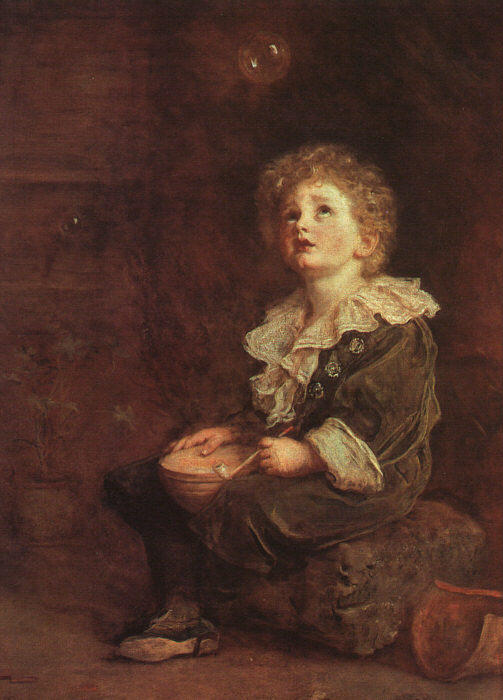 WikiOO.org - אנציקלופדיה לאמנויות יפות - ציור, יצירות אמנות John Everett Millais - Bubbles