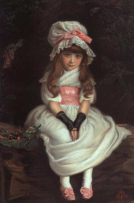 WikiOO.org - Енциклопедія образотворчого мистецтва - Живопис, Картини
 John Everett Millais - Cherry Ripe