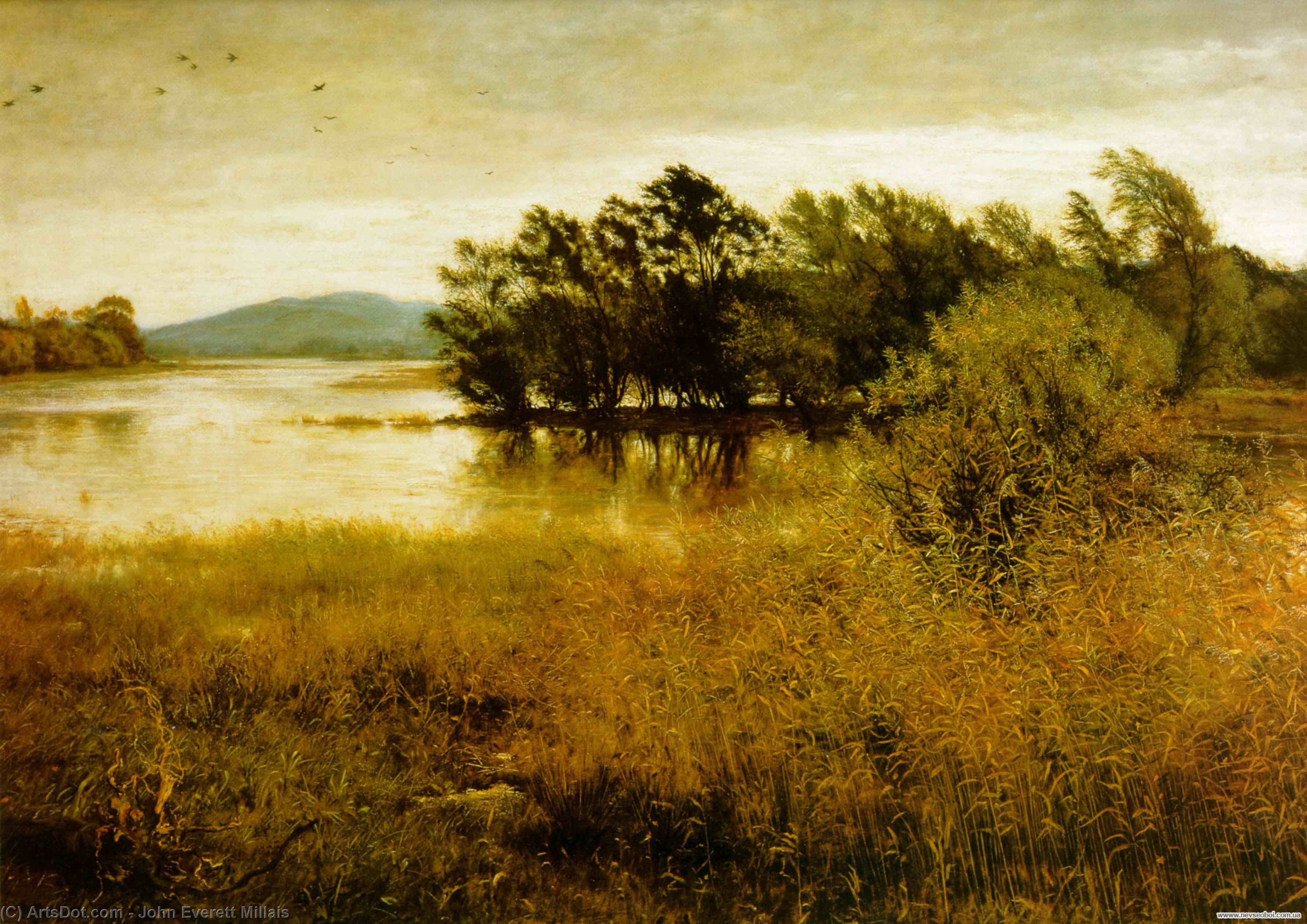 Wikioo.org – La Enciclopedia de las Bellas Artes - Pintura, Obras de arte de John Everett Millais - Chill-octubre