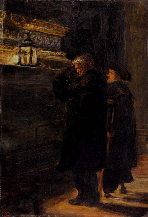 WikiOO.org - Encyclopedia of Fine Arts - Maalaus, taideteos John Everett Millais - Greenwich Pensioners At The Tomb Of Nelson