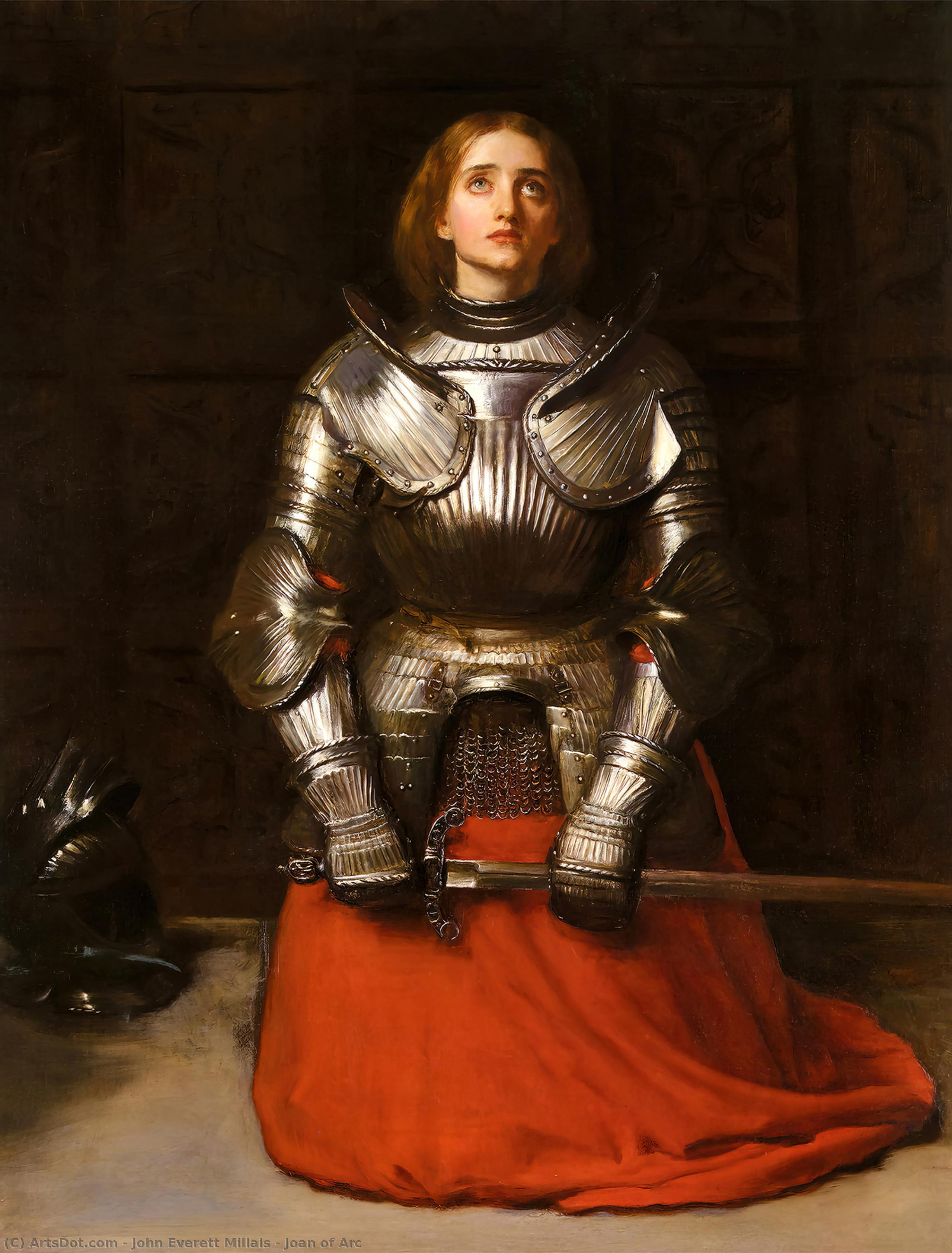 WikiOO.org - Encyclopedia of Fine Arts - Malba, Artwork John Everett Millais - Joan of Arc