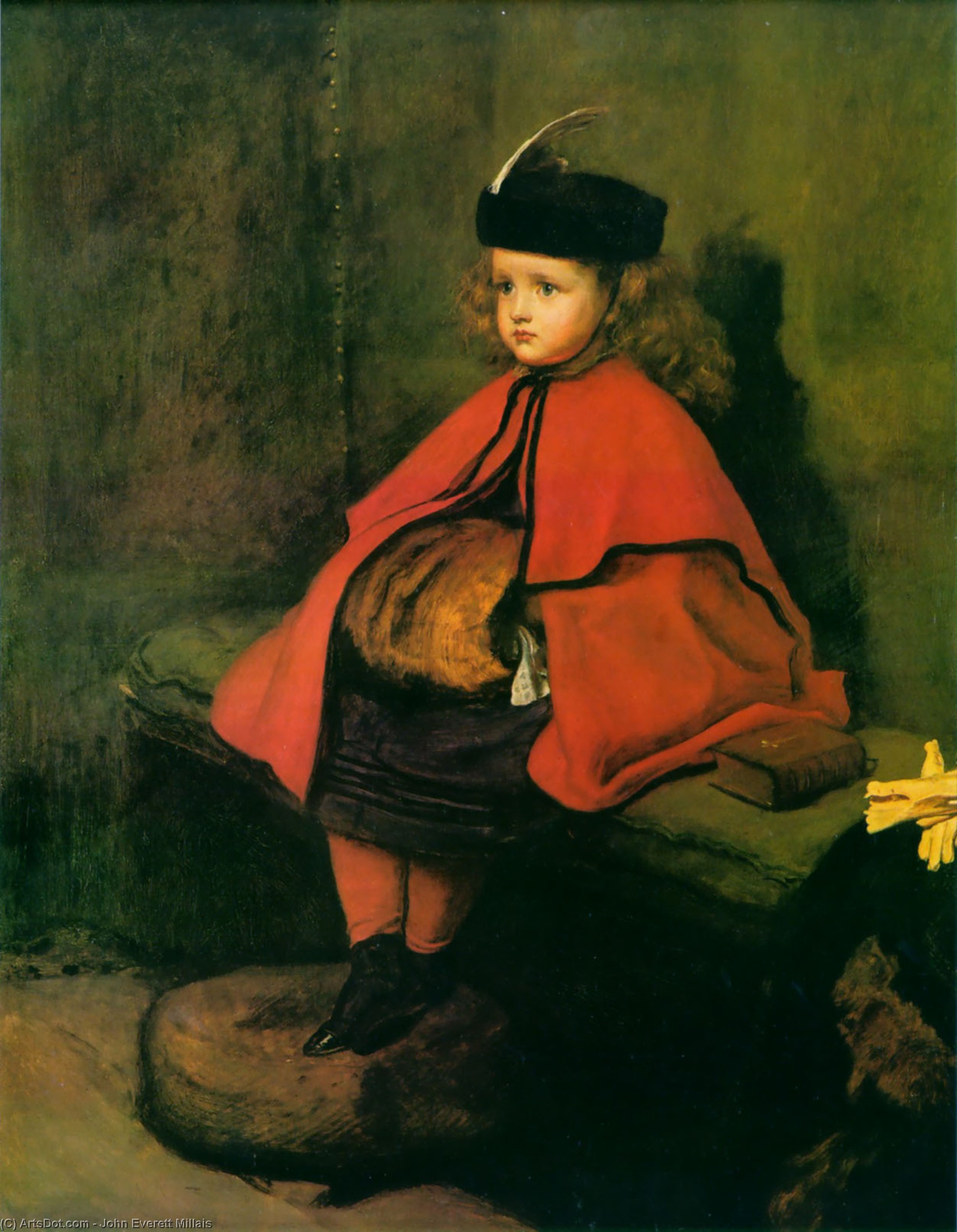 WikiOO.org - Encyclopedia of Fine Arts - Lukisan, Artwork John Everett Millais - My First Sermon