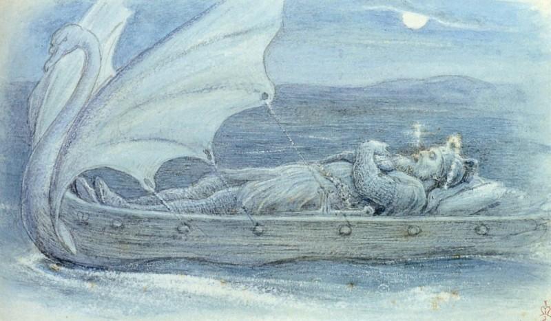 Wikoo.org - موسوعة الفنون الجميلة - اللوحة، العمل الفني John Everett Millais - Sir Tristrem