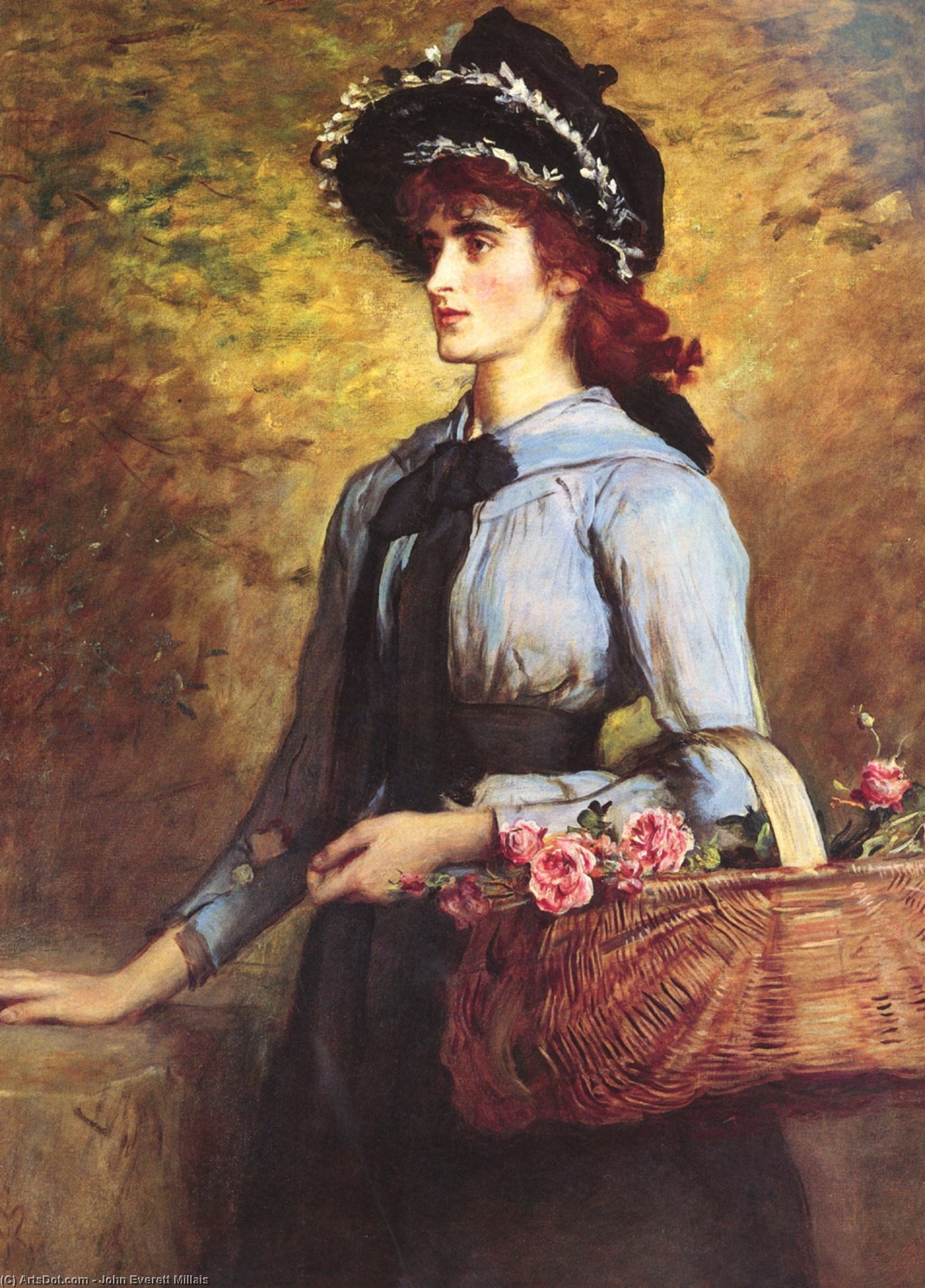 WikiOO.org - Encyclopedia of Fine Arts - Maalaus, taideteos John Everett Millais - Sweet Emma Morland