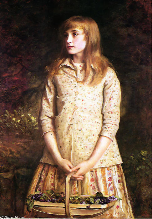 WikiOO.org - Encyclopedia of Fine Arts - Malba, Artwork John Everett Millais - Sweetest eyes were ever seen
