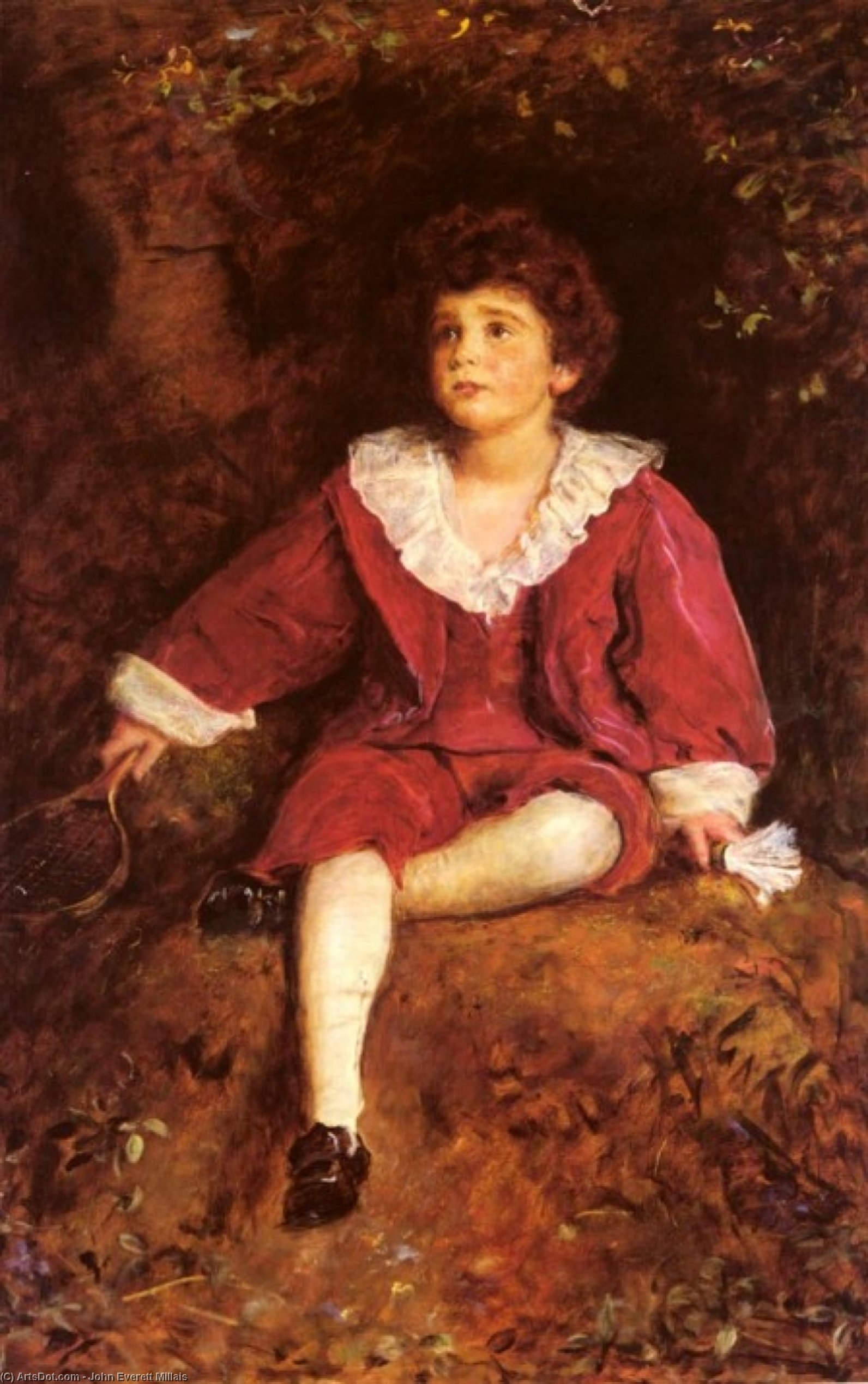 Wikioo.org – La Enciclopedia de las Bellas Artes - Pintura, Obras de arte de John Everett Millais - Los Honorables Juan Nevile Modales