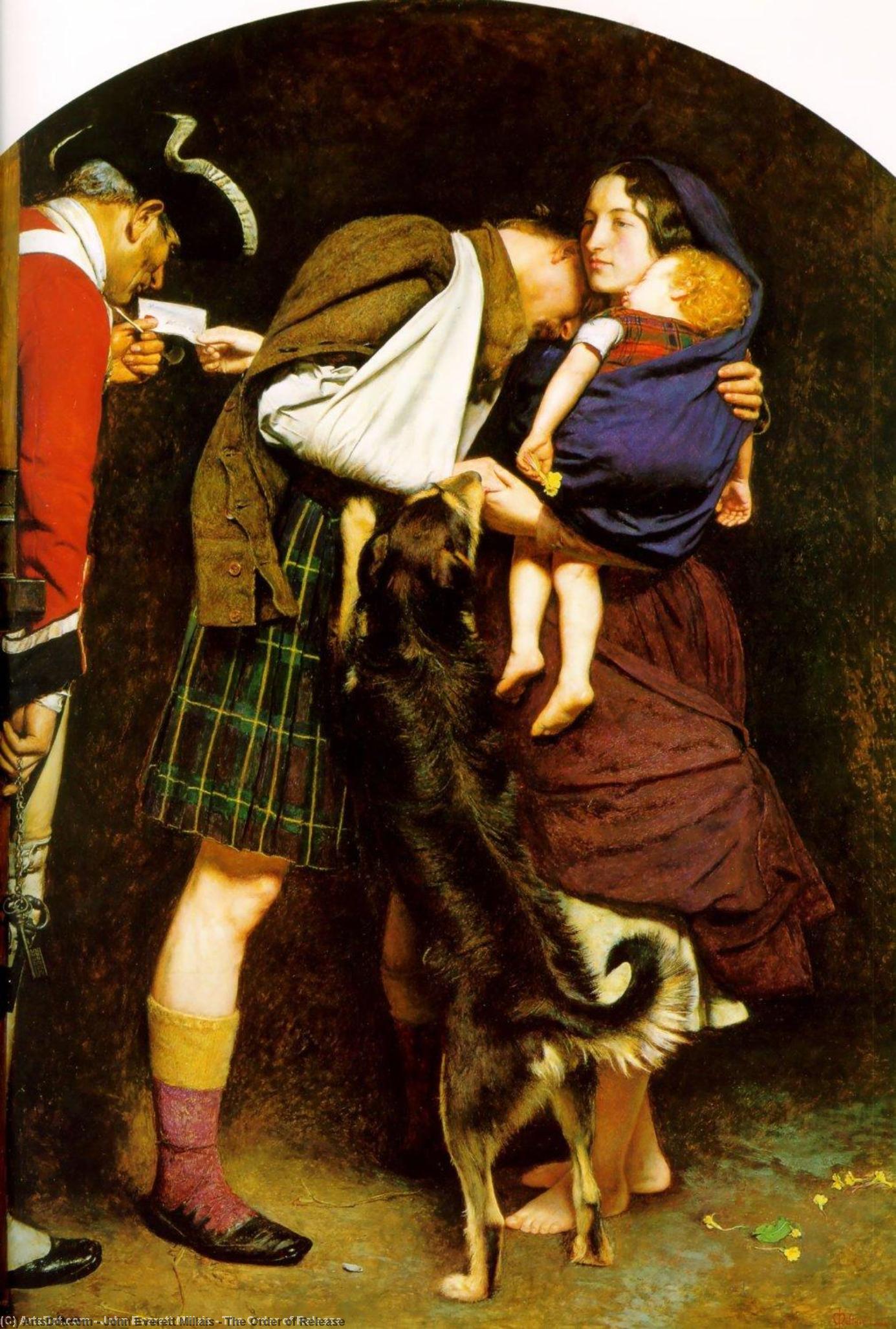 Wikioo.org - The Encyclopedia of Fine Arts - Painting, Artwork by John Everett Millais - The Order of Release