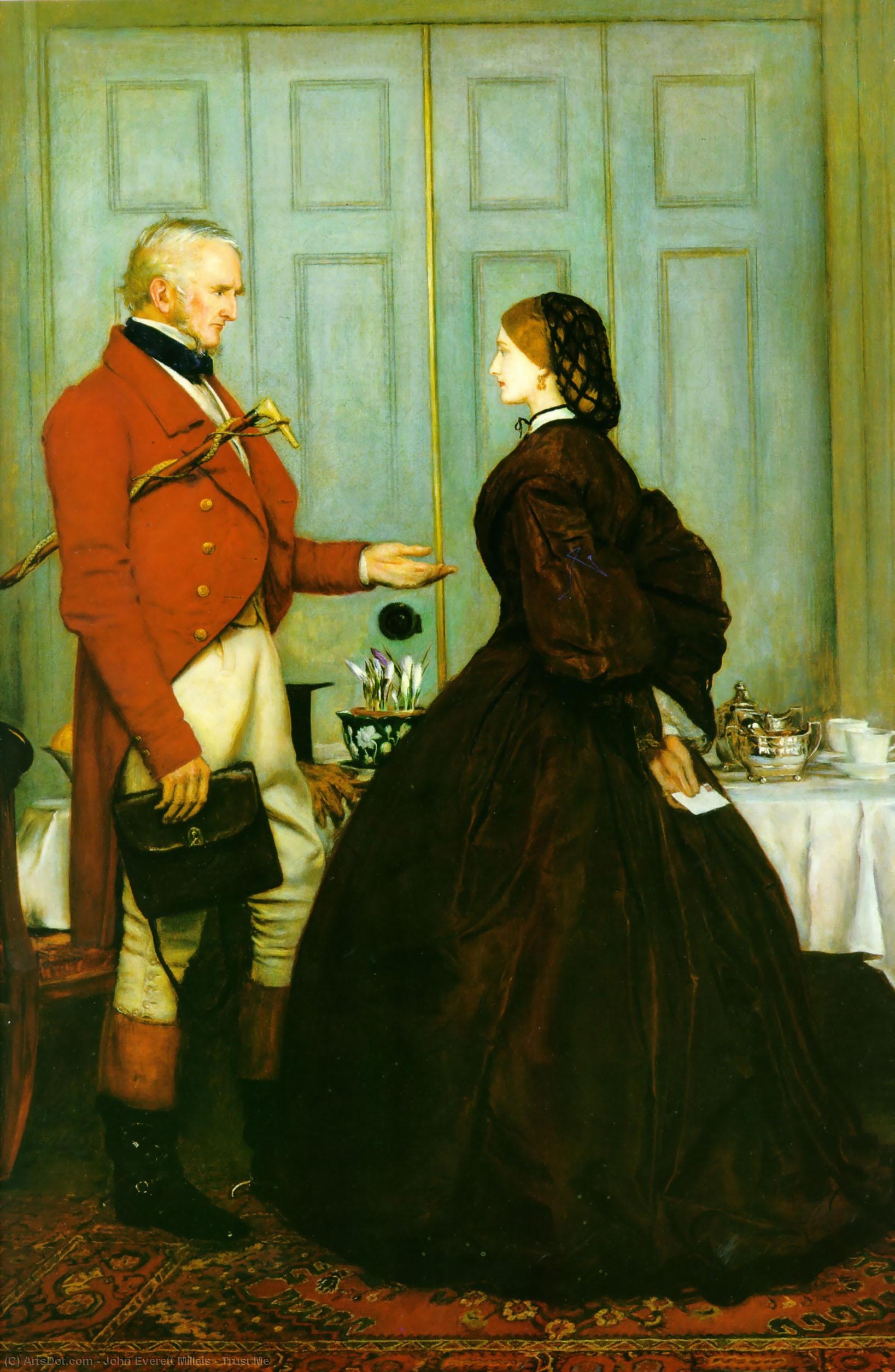 Wikioo.org - The Encyclopedia of Fine Arts - Painting, Artwork by John Everett Millais - Trust Me
