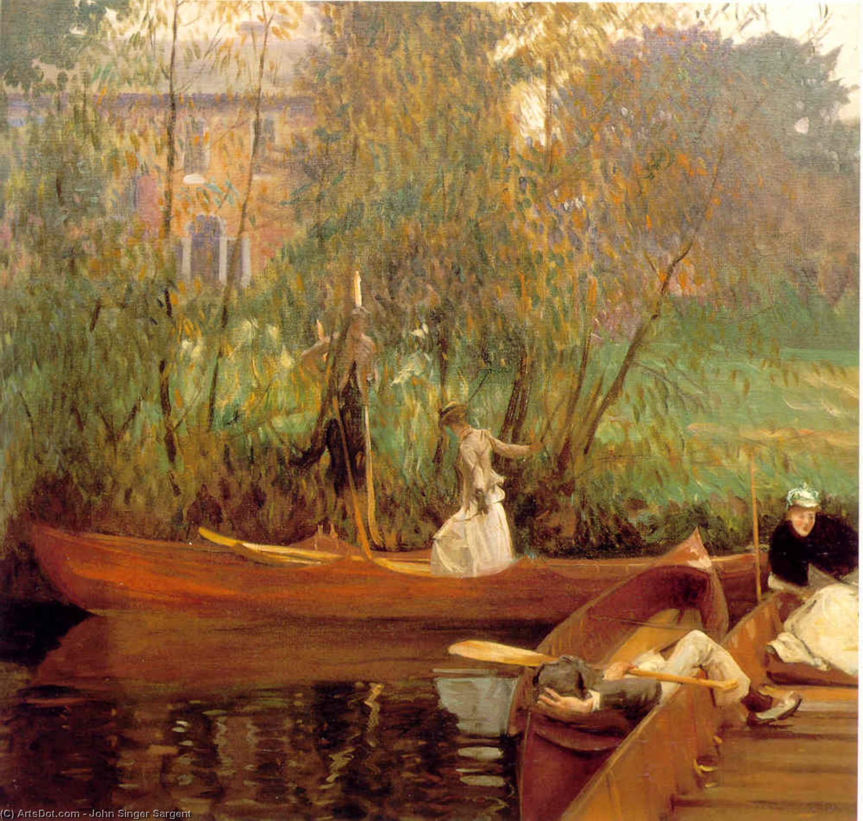 Wikioo.org - The Encyclopedia of Fine Arts - Painting, Artwork by John Singer Sargent - A boating party